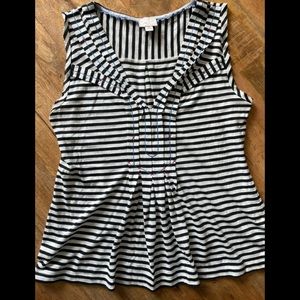 9-H15 For Anthropology Striped Top Medium